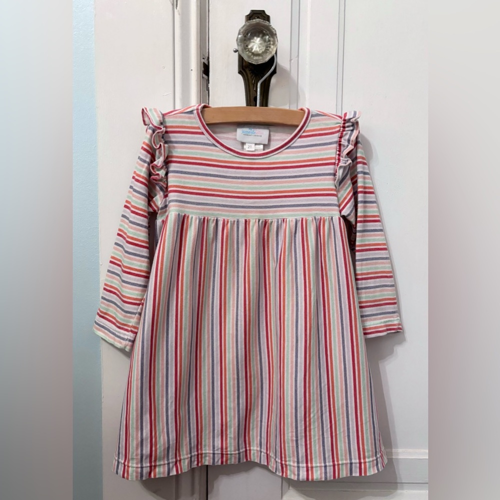 James and Lottie Charlotte striped knit dress